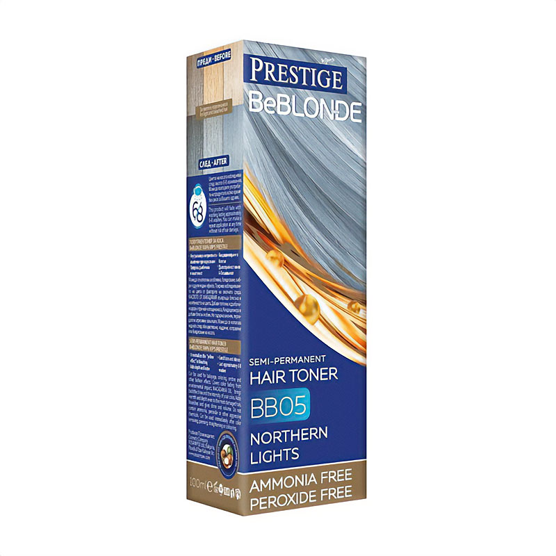 Безаміачний відтінковий бальзам для волосся Vip's Prestige BeBlond Semi-Permanent Hair Toner BB05 Northern Lights, 100 мл